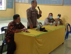 Kanit Shabara Dan Bhabinkamtibmas Polsek Perbaungan Berikan Penyuluhan Kamtibmas Pada Warga Desa Kesatuan Perbaungan