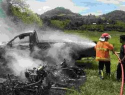 “KECELAKAAN MAUT, MOBIL PICK UP VS SEPEDA MOTOR 1 ORANG MENINGGAL DUNIA”