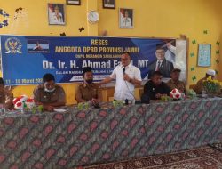 Reses Anggota DPRD Provinsi Jambi dari Partai Demokrat Dr. Ir. Ahmad Pauzi, MT di SMAN 19 Merangin