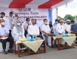 IR. SAKTI WAHYU TRENGGONO, MM MENTERI KELAUTAN DAN PERIKANAN MENGUNJUNGI LOKASI PEMBANGUNAN SHRIMP ESTATE