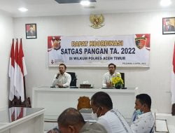 Satgas Pangan Polres Aceh Timur Gelar Rakor Awasi Ketersediaan dan Harga Sembako