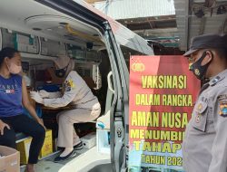 Operasi Aman Nusa Tahap II Polres Pangkalpianang, Selenggarakan Vaksinasi On The Spot