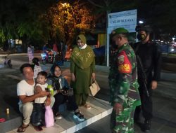 Serda Karjo Melaksanakan Patroli Gabungan di Tempat Keramaian di Wilayah Kota Pekanbaru