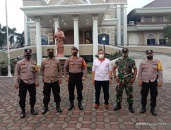 Pastikan Perayaan Paskah Ibadah Jum’at Agung Berjalan Aman, Sat Samapta Pantau Langsung Misa di Berbagai Gereja