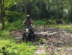 Tim Patroli Kodim 0301/Pbr Serda Budi Setiawan Bersama MPA Melaksanakan Patroli Mandiri Guna Mencegah Karlahut