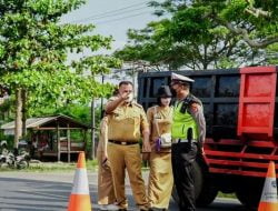 Mulai Diterapkan Hari Ini, Rekayasa Lalu Lintas Didalam Kota Kalianda Berjalan Lancar