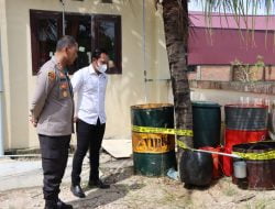 Satreskrim Polres Aceh Timur Amankan Warga Pantee Bidari Yang Angkut dan Timbun Ratusan Liter BBM Bersubsidi