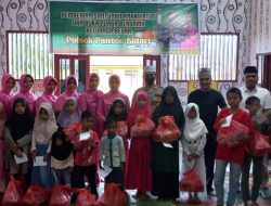 Polsek Pantee Bidari Berbagi di Bulan Ramadhan, Buka Bersama dan Santuni Anak Yatim