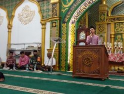 Serma Sarnata Babinsa Perhentian Marpoyan Hadiri Peringatan Nuzulul Qur’an di Masjid Paripurna Al Ikhwan