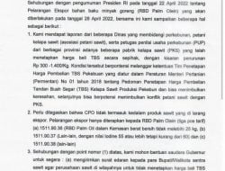 Pabrik Sawit Dilarang Turunkan Harga TBS Sepihak, SE Dirjen Perkebunan Kementerian Pertanian RI