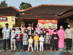 Polsek Parungkuda, Polres Sukabumi Gelar Bhakti Sosial, Bhayangkari Peduli Bersinergi dengan Agnia Parungkuda. Berikan Santunan kepada 90 Anak Yatim Piatu