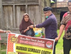 RAMADHAN PENUH BERKAH DPC LSM BRANTAS MUBA, BAGIKAN PAKET SEMBAKO DAN BERIKAN SANTUNAN ANAK YATIM-PIATU