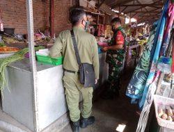 Serda Mujono Aktif Laksanakan Pengecekan Penerapan PPKM Di Pasar Joglo