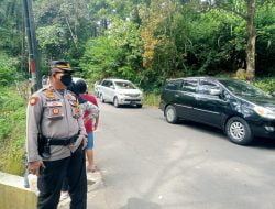 Polsek Pasawahan Berikan Pelayanan Maksimal Hadapi Arus Balik Lebaran