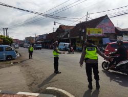 Polsek Mandirancan Berikan Pelayanan Maksimal Hadapi Arus Balik Lebaran