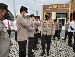 Pimpin Apel Usai Idul Fitri, Kapolres Pangkalpinang Halal Bihalal Bersama Personel Polres