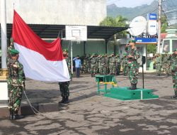 Peringati Hari Kebangkitan Nasional Ke-114, Kodim 0728/Wonogiri Gelar Upacara Bendera