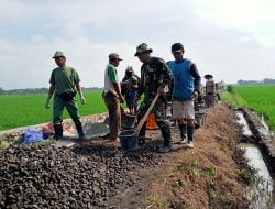 Terus Dikebut, Material Pembuatan Rabat Beton di Desa Tawang, Weru, Sukoharjo Tidak Ada Kendala