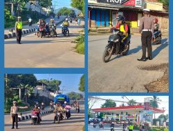 Pamtur Di Pagi Hari Oleh Satlantas Polres SBD, Ciptakan Kamseltibcar Lalu Lintas