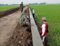 Sasaran Talud TMMD Sengkuyung Kodim 0726/Sukoharjo Mulai Dilaksanakan Pengacian