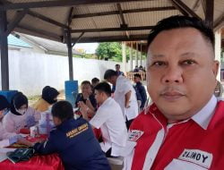 Donor Darah PMI Way Kanan Dalam Rangka Pelantikan Pengurus Karang Taruna Kecamatan Blambangan Umpu