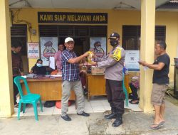 Polsek Muara Siau Gelar Vaksin Booster Hadiah Minyak Goreng Demi Tarik Minat Warga