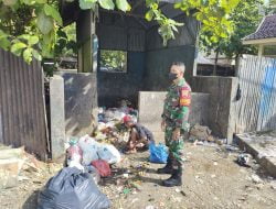 Serda Budi Setiawan Melaksanakan Pendataan Tempat Tumpukan Sampah dan Daerah Rawan Banjir di Kelurahan Rintis