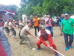 Danramil 05/Sail Beserta Babinsa se-Kecamatan Marpoyan Damai Meriakan HUT Kota Pekanbaru Mengikuti Gerak Jalan Dan Perlombaan