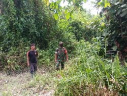 Serda Binsar Melaksanakan Patroli Lahan dan Hutan di Sekitar Wilayah RT. 002 RW. 008 Kel. Bambu Kuning Bersama MPA