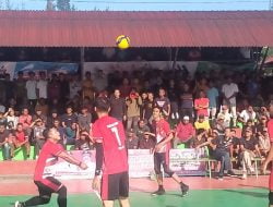 Tim Volley Putra Putri Polres Aceh Timur Berhasil Taklukan Tim Volley Kota Langsa