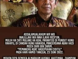 Tokoh Adat Alm. HM. Okri, Sebelum Wafat Telah Menunjuk H. Yoyo Yohanda alias H. Uta Sebagai Pengganti Pemangku Adat Kasepuhan Cisitu