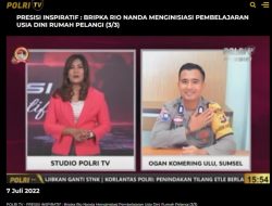 Bhabinkamtibmas Polres OKU Menjadi Narasumber Dalam Program Presisi Inspiratif Di Polri TV Presisi