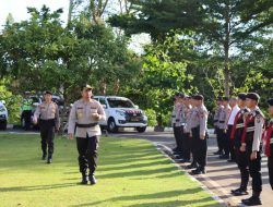 Kapolres OKU Pimpin Apel Kesiapan PAM Takbiran Dan Sholat Idul Adha 1443H