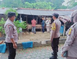 Penyemprotan Disinfektan di Penampungan Hewan Kurban, Polres Pangkalpinang Cegah Wabah PMK