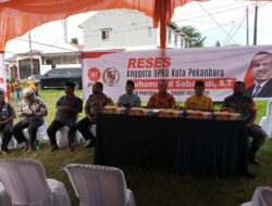 Babinsa Kel Sialang Sakti Menghadiri Reses Sidang Ke III Tahun 2021/2022 Anggota DPRD Kota Pekanbaru