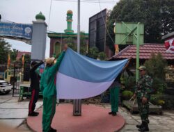 Pelda Iskandar Latih Upacara Memperingati HUT RI Ke-77 Di SMK Muhammadiyah 1