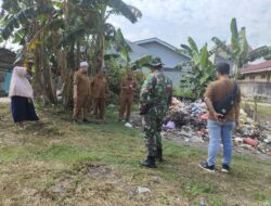 Babinsa Kel Rintis Koramil 04/LPH  Memonitor Pembuatan TPA di Kelurahan Tanjung Rhu