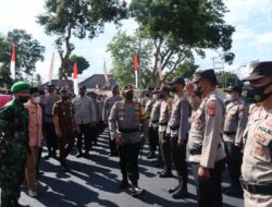 Jelang Pilkades Serentak 2022, Polres Loteng Laksanakan Apel Gabungan Dan Pergeseran Pasukan