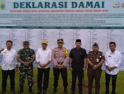 122 Cakades Gelar Apel Deklarasi Damai Di Halaman Kantor Bupati Tanjab Timur