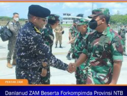 Danlanud ZAM Beserta Forkompimda Provinsi NTB Menerima Kedatangan Rombongan Milat Tour