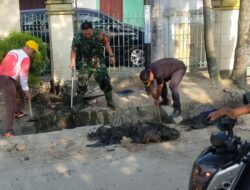 Gelar Gotong Royong, Serda M. Tarigan Harapkan Tangkerang Barat Bebas Sampah dan Banjir