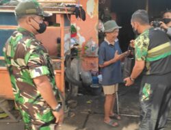 Peringati HUT TNI Ke-77, Kodim 0735/Surakarta Berbagi Sembako Untuk Lansia Dan Yatim Piatu