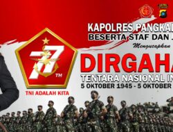 Kapolres Pangkalpinang AKBP Dwi Budi Murtiono, S.IK., MH Harap Setiap Agenda TNI-Polri Selalu Bergandengan