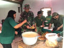 Nikmati Makan Siang Bersama Di Lokasi KBD Tahap III, Cermin Kemanunggalan Dan Keakraban TNI Dan Rakyat