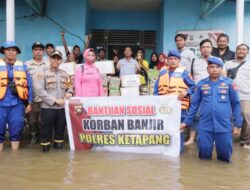 Salurkan Bantuan Banjir Ke Warga, Kapolsek Muara Pawan : Polri Selalu Hadir Di Tengah Masyarakat