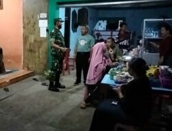 Pastikan Keamanan Wilayah, Personil Koramil Sidoharjo Gelar Patroli Malam Hari