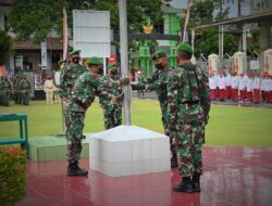 SD MIN 1 Sukoharjo Ikuti Upacara Bendera di Makodim 0726/Sukoharjo