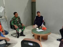 Ciptakan Suasana Kondusif, Babinsa Wonorejo Kunjungi Telkom Akses Riau Daratan