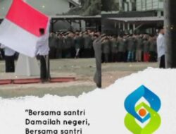 SMP Ma’arif 9 Tanjung Harapan Seputih Banyak Memperingati Hari Santri Nasional