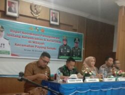 Danramil 03/Senapelan Hadiri Rapat Koordinasi Kamtibmas Di Kecamatan Payung Sekaki